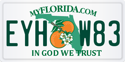 FL license plate EYHW83