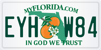 FL license plate EYHW84