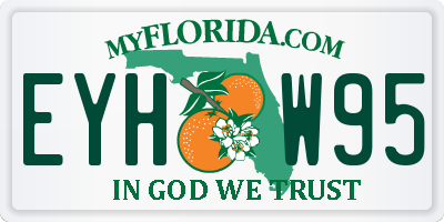 FL license plate EYHW95