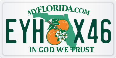 FL license plate EYHX46