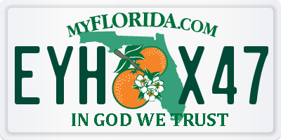 FL license plate EYHX47