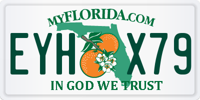 FL license plate EYHX79