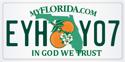 FL license plate EYHY07