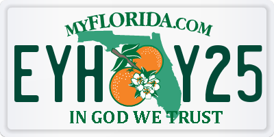 FL license plate EYHY25