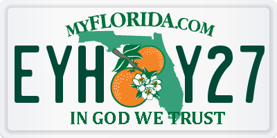 FL license plate EYHY27