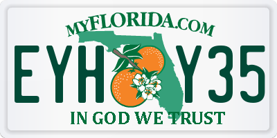 FL license plate EYHY35