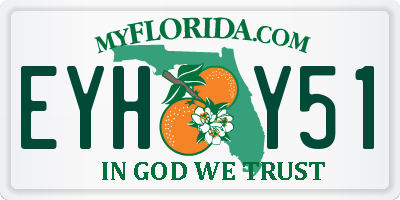 FL license plate EYHY51