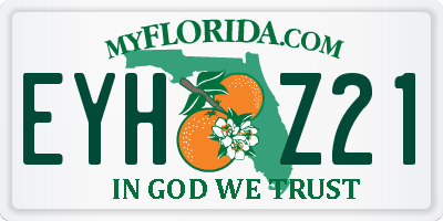 FL license plate EYHZ21