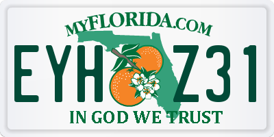 FL license plate EYHZ31