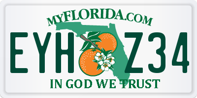 FL license plate EYHZ34