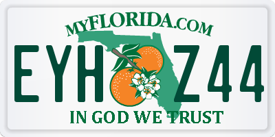FL license plate EYHZ44