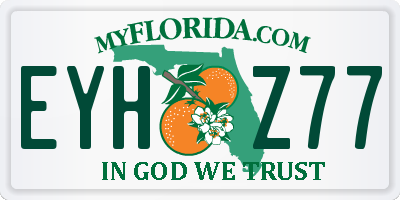 FL license plate EYHZ77