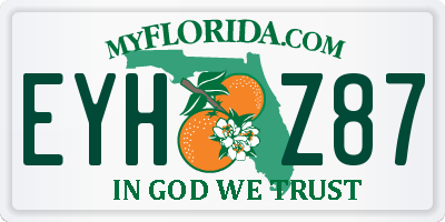 FL license plate EYHZ87