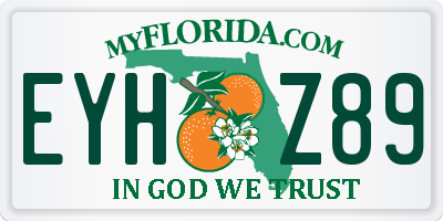 FL license plate EYHZ89