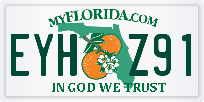 FL license plate EYHZ91