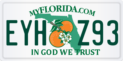 FL license plate EYHZ93