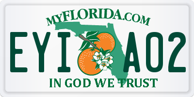 FL license plate EYIA02