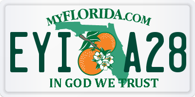 FL license plate EYIA28