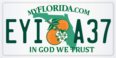 FL license plate EYIA37
