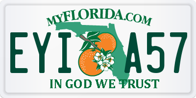 FL license plate EYIA57
