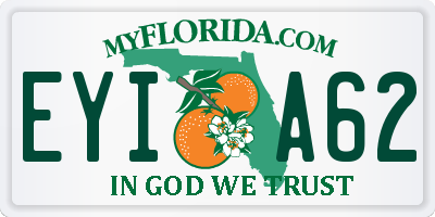FL license plate EYIA62