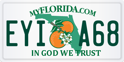 FL license plate EYIA68