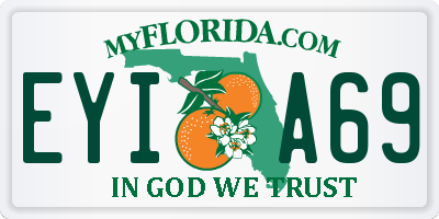 FL license plate EYIA69