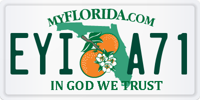 FL license plate EYIA71
