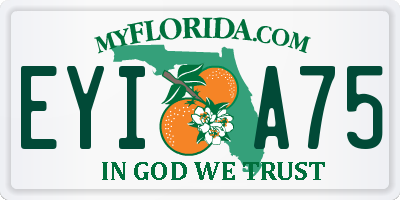 FL license plate EYIA75
