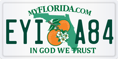 FL license plate EYIA84