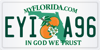 FL license plate EYIA96