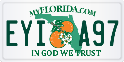 FL license plate EYIA97