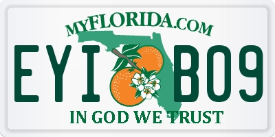 FL license plate EYIB09