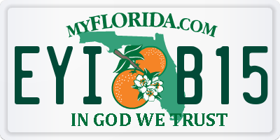 FL license plate EYIB15