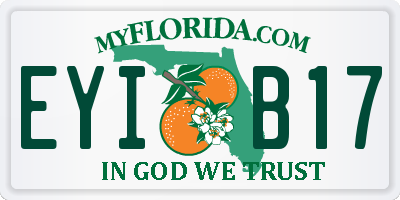 FL license plate EYIB17
