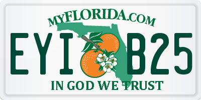 FL license plate EYIB25