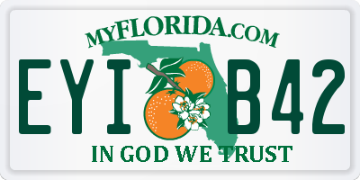 FL license plate EYIB42