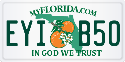 FL license plate EYIB50
