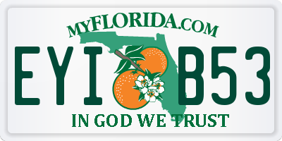 FL license plate EYIB53