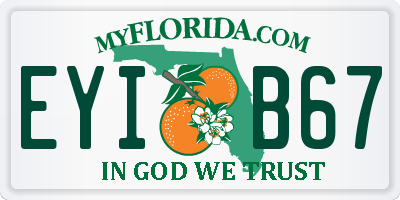 FL license plate EYIB67