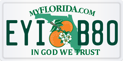 FL license plate EYIB80