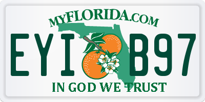 FL license plate EYIB97