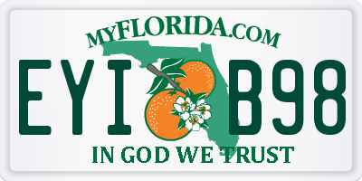 FL license plate EYIB98