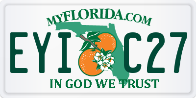 FL license plate EYIC27