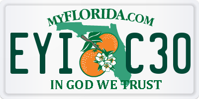 FL license plate EYIC30