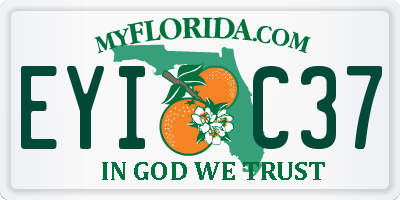 FL license plate EYIC37