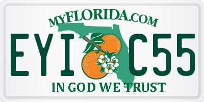 FL license plate EYIC55