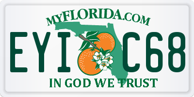 FL license plate EYIC68