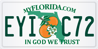 FL license plate EYIC72
