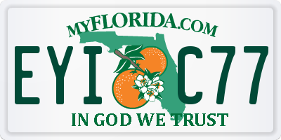 FL license plate EYIC77